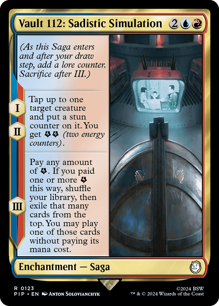 Vault 112: Sadistic Simulation (Surge Foil) [Fallout] MTG Single Magic: The Gathering  | Multizone: Comics And Games