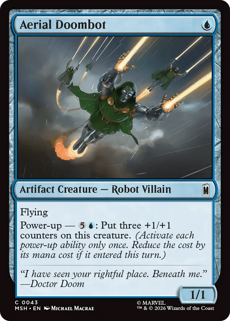 Aerial Doombot [Marvel Super Heroes] MTG Single Magic: The Gathering  | Multizone: Comics And Games