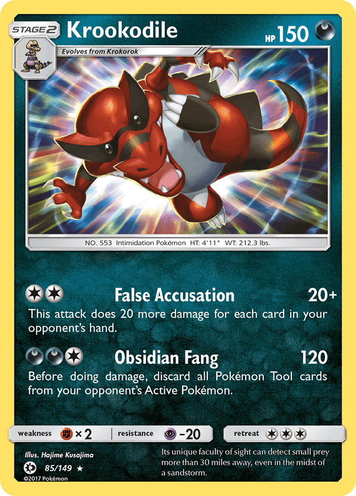 Krookodile (85/149) [Sun & Moon: Base Set] Pokemon Single Pokémon  | Multizone: Comics And Games