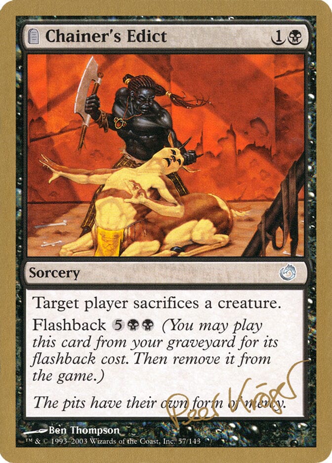 Chainer's Edict (Peer Kroger) [World Championship Decks 2003] MTG Single Magic: The Gathering  | Multizone: Comics And Games