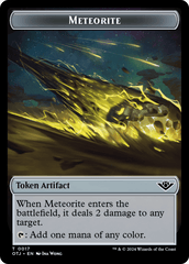 Mercenary // Meteorite Double-Sided Token [Outlaws of Thunder Junction Tokens] MTG Single Magic: The Gathering  | Multizone: Comics And Games