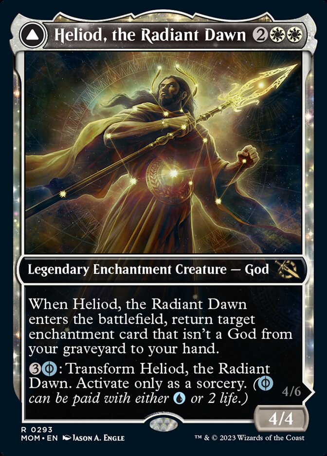 Heliod, the Radiant Dawn // Heliod, the Warped Eclipse (Showcase Planar Booster Fun) [March of the Machine] MTG Single Magic: The Gathering  | Multizone: Comics And Games