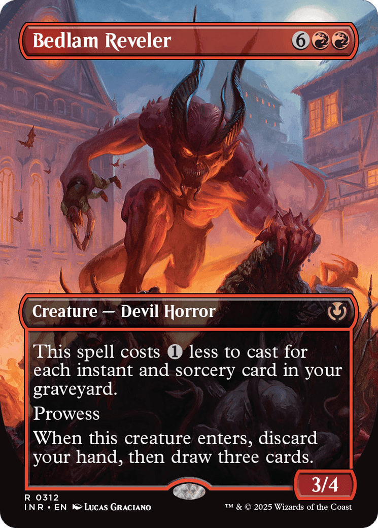 Bedlam Reveler (Borderless) [Innistrad Remastered] MTG Single Magic: The Gathering  | Multizone: Comics And Games