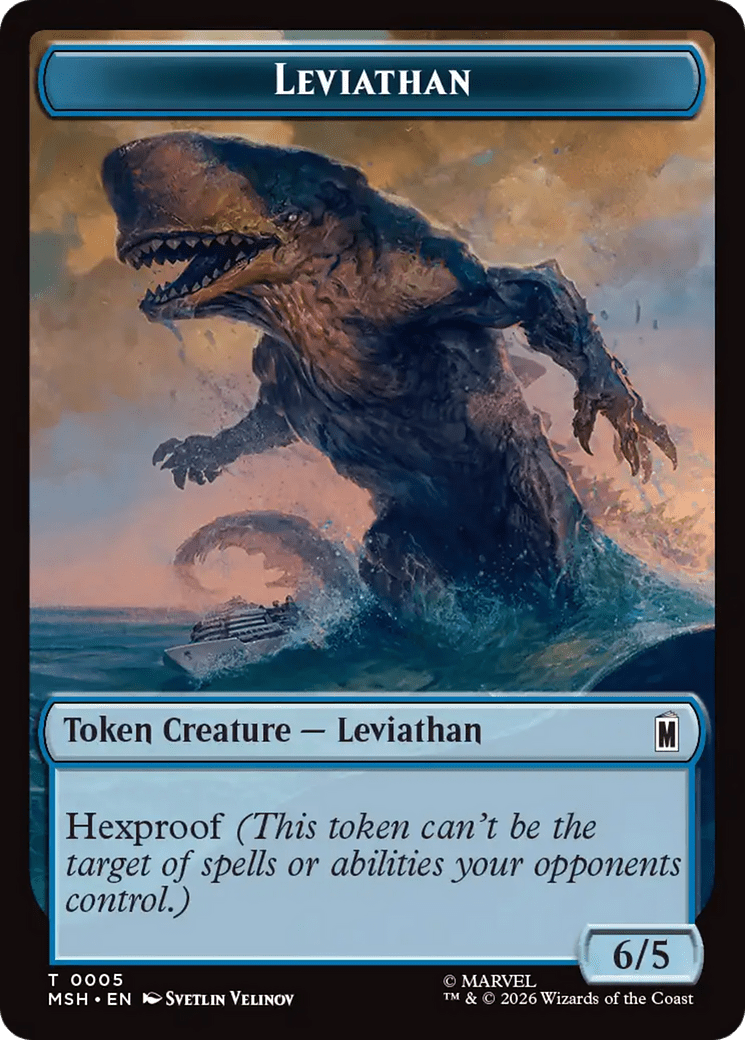 Leviathan // Food Double-Sided Token [Marvel Super Heroes Tokens] MTG Single Magic: The Gathering  | Multizone: Comics And Games