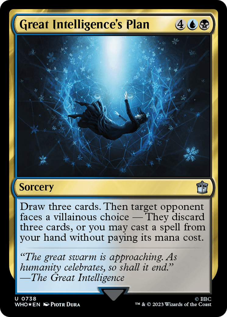 Great Intelligence's Plan (Surge Foil) [Doctor Who] MTG Single Magic: The Gathering  | Multizone: Comics And Games