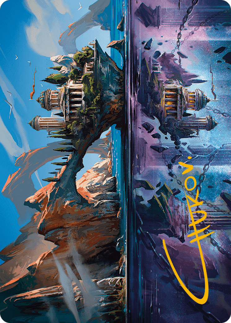 Copy Land Art Card (Gold-Stamped Signature) [Modern Horizons 3 Art Series] MTG Single Magic: The Gathering  | Multizone: Comics And Games
