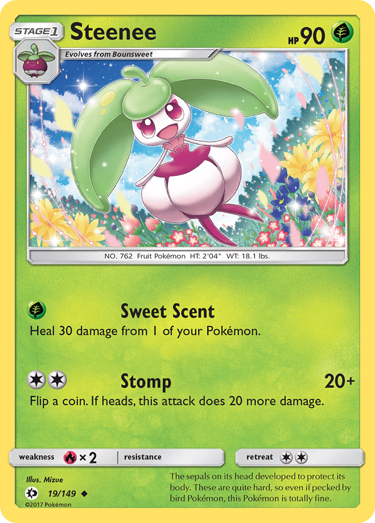 Steenee (19/149) [Sun & Moon: Base Set] Pokemon Single Pokémon  | Multizone: Comics And Games