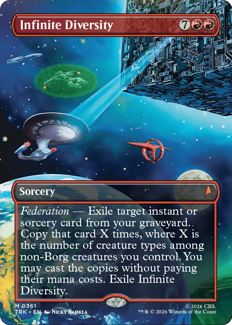 Infinite Diversity (Borderless) [Star Trek] MTG Single Magic: The Gathering  | Multizone: Comics And Games