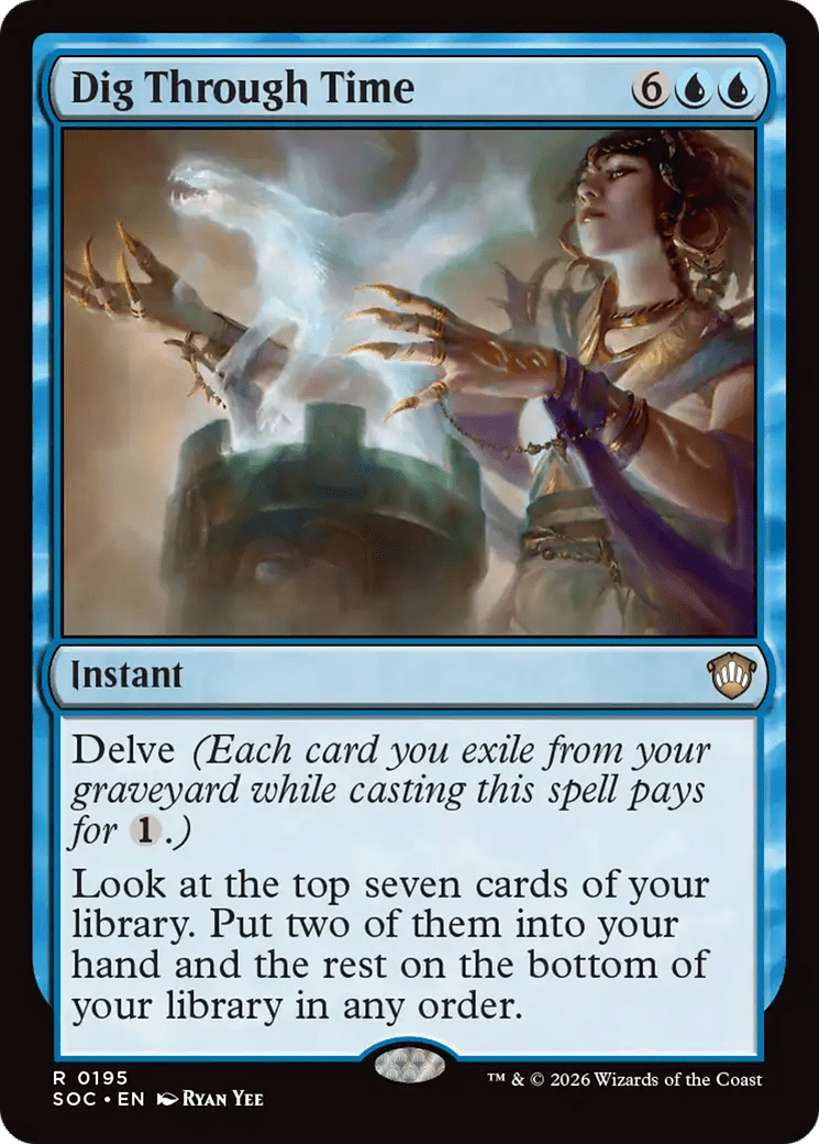 Dig Through Time [Secrets of Strixhaven Commander] MTG Single Magic: The Gathering  | Multizone: Comics And Games