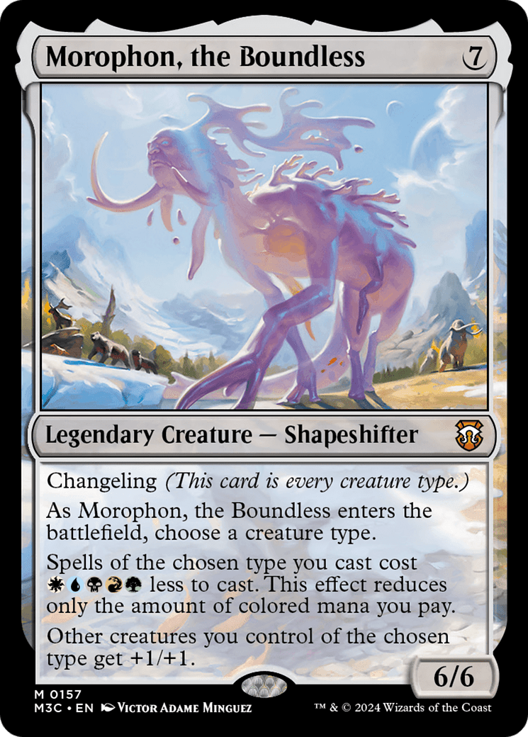 Morophon, the Boundless (Ripple Foil) [Modern Horizons 3 Commander] MTG Single Magic: The Gathering  | Multizone: Comics And Games