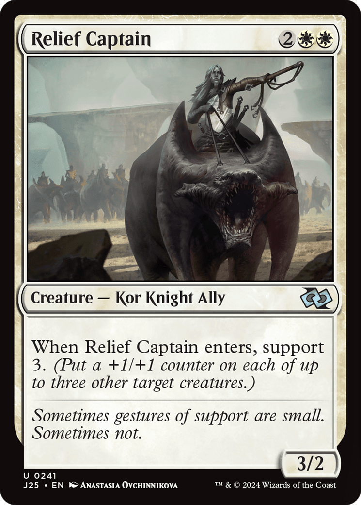 Relief Captain [Foundations Jumpstart] MTG Single Magic: The Gathering  | Multizone: Comics And Games