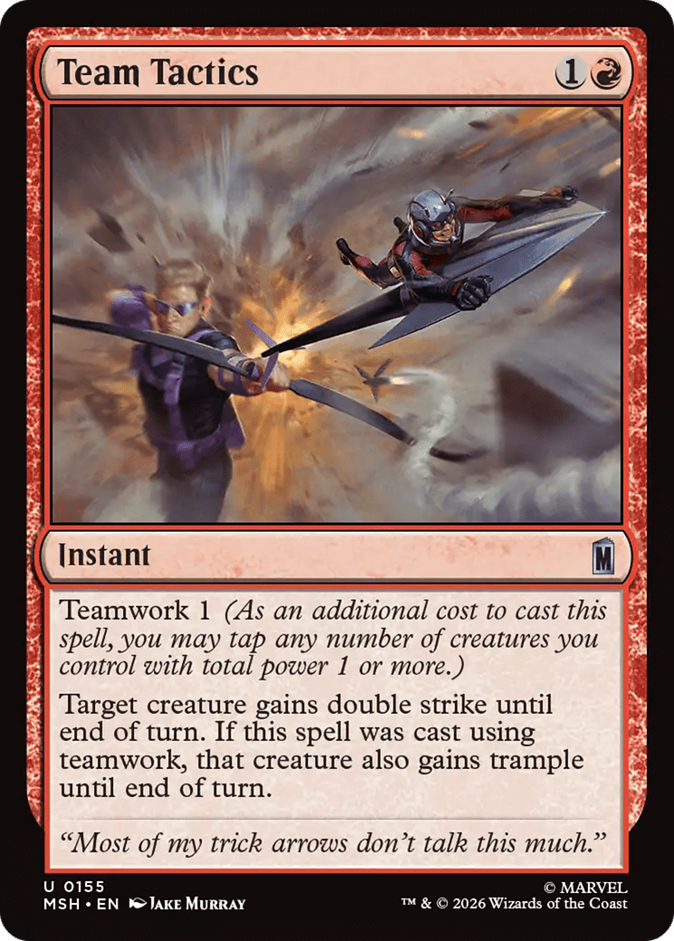 Team Tactics [Marvel Super Heroes] MTG Single Magic: The Gathering  | Multizone: Comics And Games