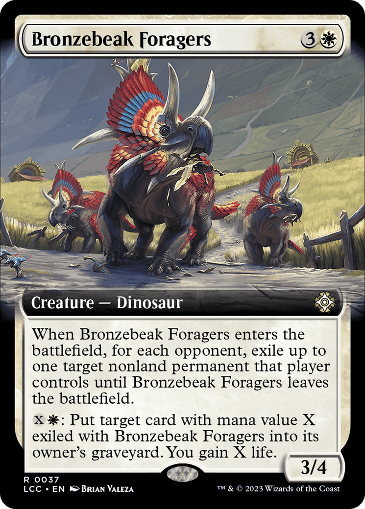 Bronzebeak Foragers (Extended Art) [The Lost Caverns of Ixalan Commander] MTG Single Magic: The Gathering  | Multizone: Comics And Games