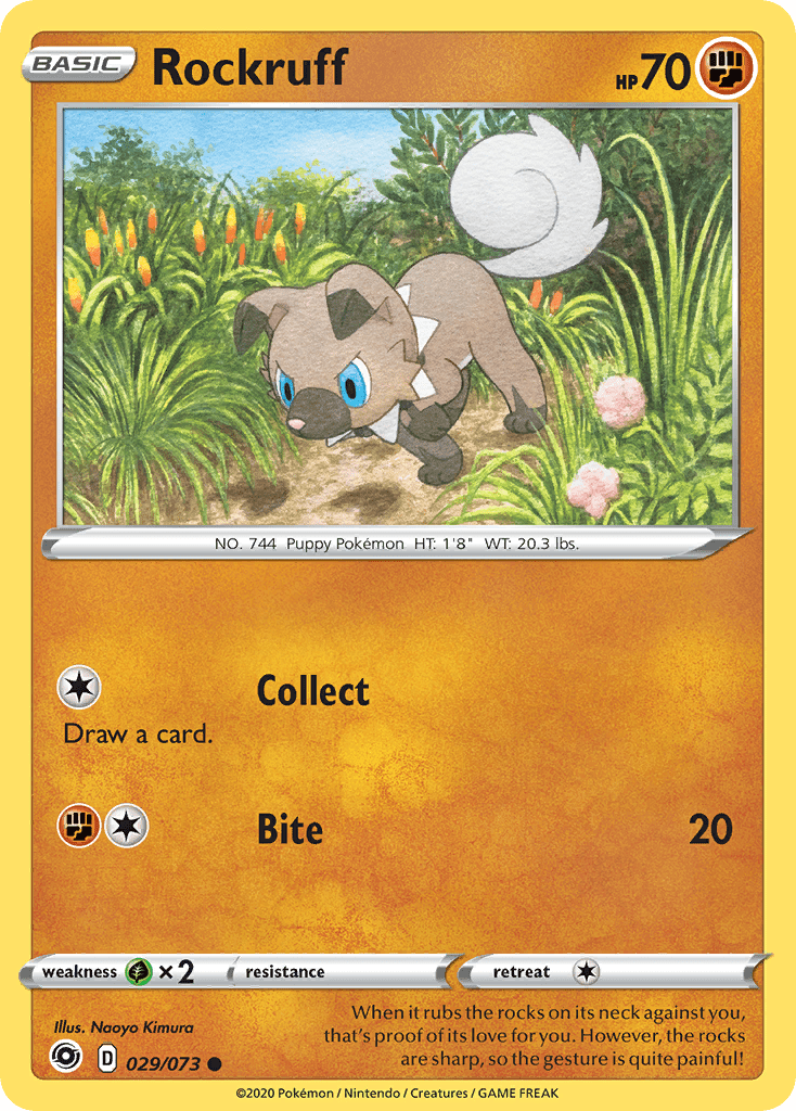 Rockruff (029/073) [Sword & Shield: Champion's Path] Pokemon Single Pokémon  | Multizone: Comics And Games