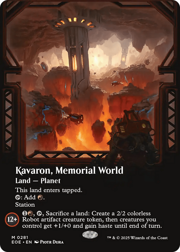 Kavaron, Memorial world (Borderless) [Edge of Eternities] MTG Single Magic: The Gathering  | Multizone: Comics And Games