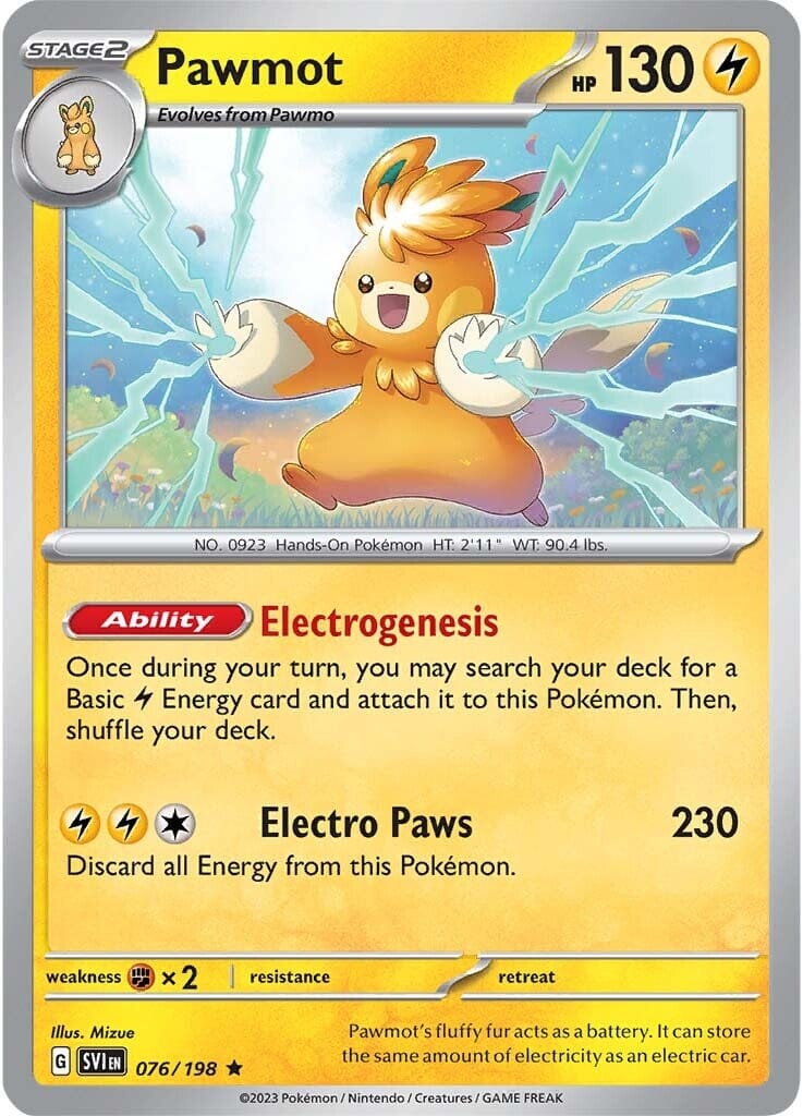Pawmot (076/198) [Scarlet & Violet: Base Set] Pokemon Single Pokémon  | Multizone: Comics And Games