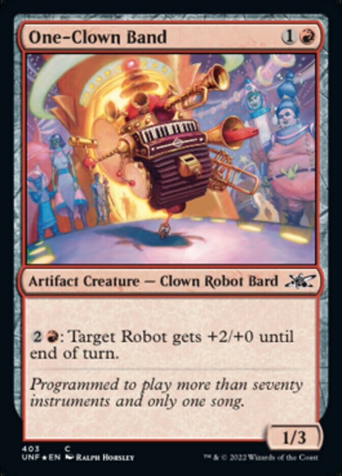 One-Clown Band (Galaxy Foil) [Unfinity] MTG Single Magic: The Gathering  | Multizone: Comics And Games