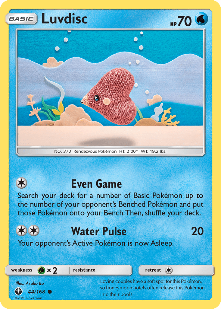 Luvdisc (44/168) [Sun & Moon: Celestial Storm] Pokemon Single Pokémon  | Multizone: Comics And Games
