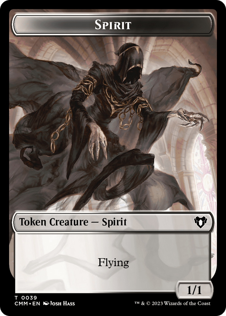 Spirit Token (39) [Commander Masters Tokens] MTG Single Magic: The Gathering  | Multizone: Comics And Games