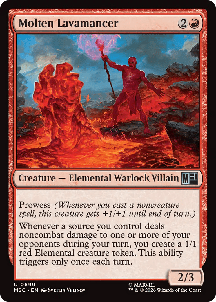Molten Lavamancer [Marvel Super Heroes Commander] MTG Single Magic: The Gathering  | Multizone: Comics And Games