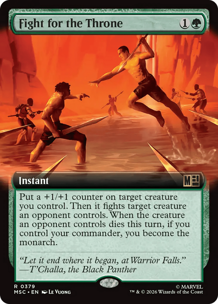 Fight for the Throne (Extended Art) [Marvel Super Heroes Commander] MTG Single Magic: The Gathering  | Multizone: Comics And Games