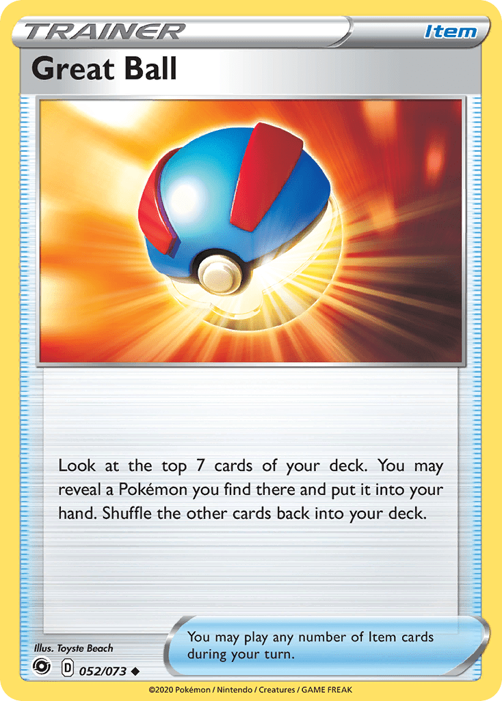 Great Ball (052/073) [Sword & Shield: Champion's Path] Pokemon Single Pokémon  | Multizone: Comics And Games