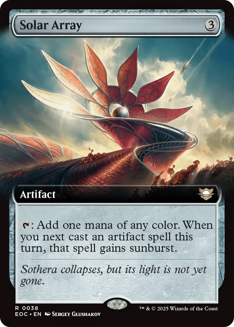 Solar Array (Extended Art) [Edge of Eternities Commander] MTG Single Magic: The Gathering  | Multizone: Comics And Games