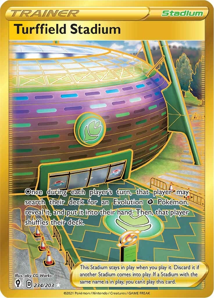 Turffield Stadium (234/203) [Sword & Shield: Evolving Skies] Pokemon Single Pokémon  | Multizone: Comics And Games