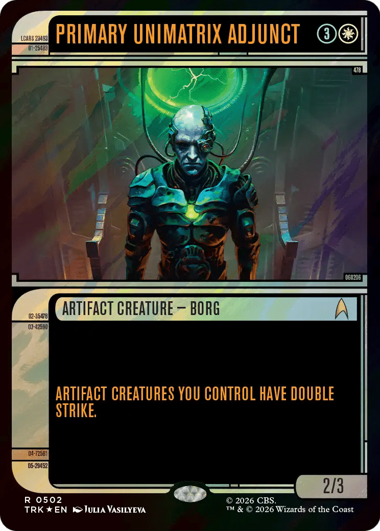 Primary Unimatrix Adjunct (Showcase) (Surge Foil) [Star Trek] MTG Single Magic: The Gathering  | Multizone: Comics And Games