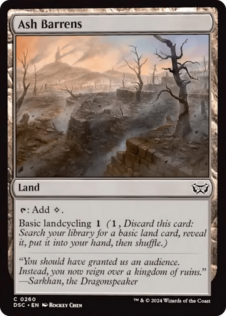 Ash Barrens [Duskmourn: House of Horror Commander] MTG Single Magic: The Gathering  | Multizone: Comics And Games