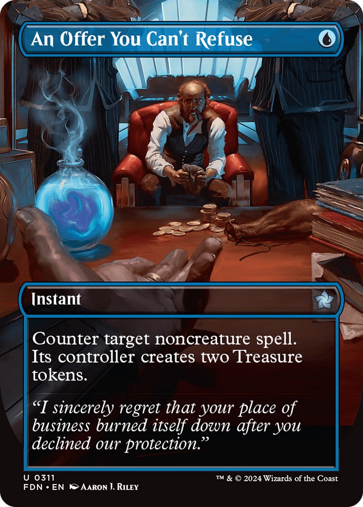 An Offer You Can't Refuse (Borderless) [Foundations] MTG Single Magic: The Gathering  | Multizone: Comics And Games