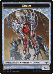 Shapeshifter (001) // Golem (018) Double-Sided Token [Modern Horizons Tokens] MTG Single Magic: The Gathering  | Multizone: Comics And Games