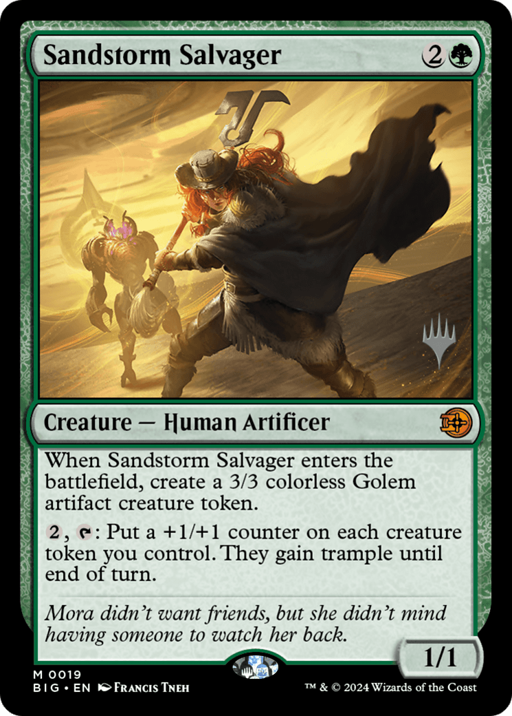 Sandstorm Salvager [Outlaws of Thunder Junction: The Big Score Promos] MTG Single Magic: The Gathering  | Multizone: Comics And Games