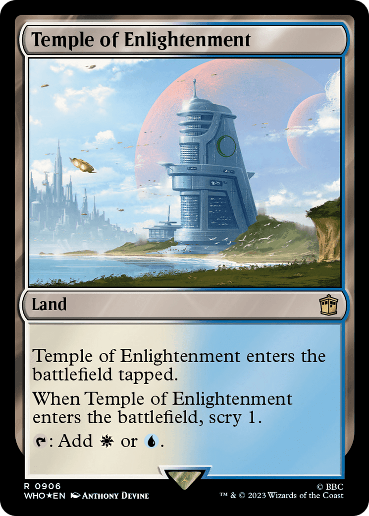 Temple of Enlightenment (Surge Foil) [Doctor Who] MTG Single Magic: The Gathering  | Multizone: Comics And Games