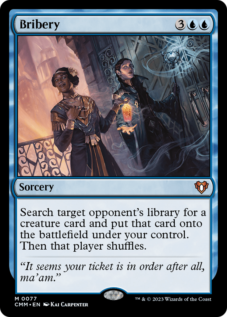 Bribery [Commander Masters] MTG Single Magic: The Gathering  | Multizone: Comics And Games