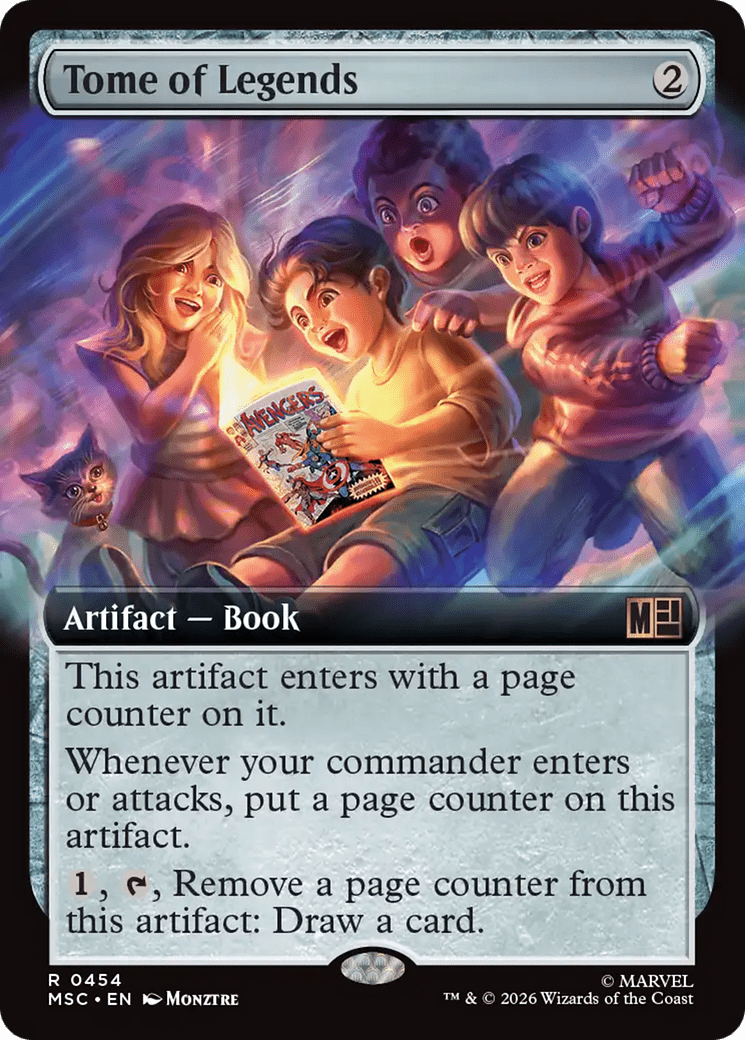 Tome of Legends (Extended Art) [Marvel Super Heroes Commander] MTG Single Magic: The Gathering  | Multizone: Comics And Games