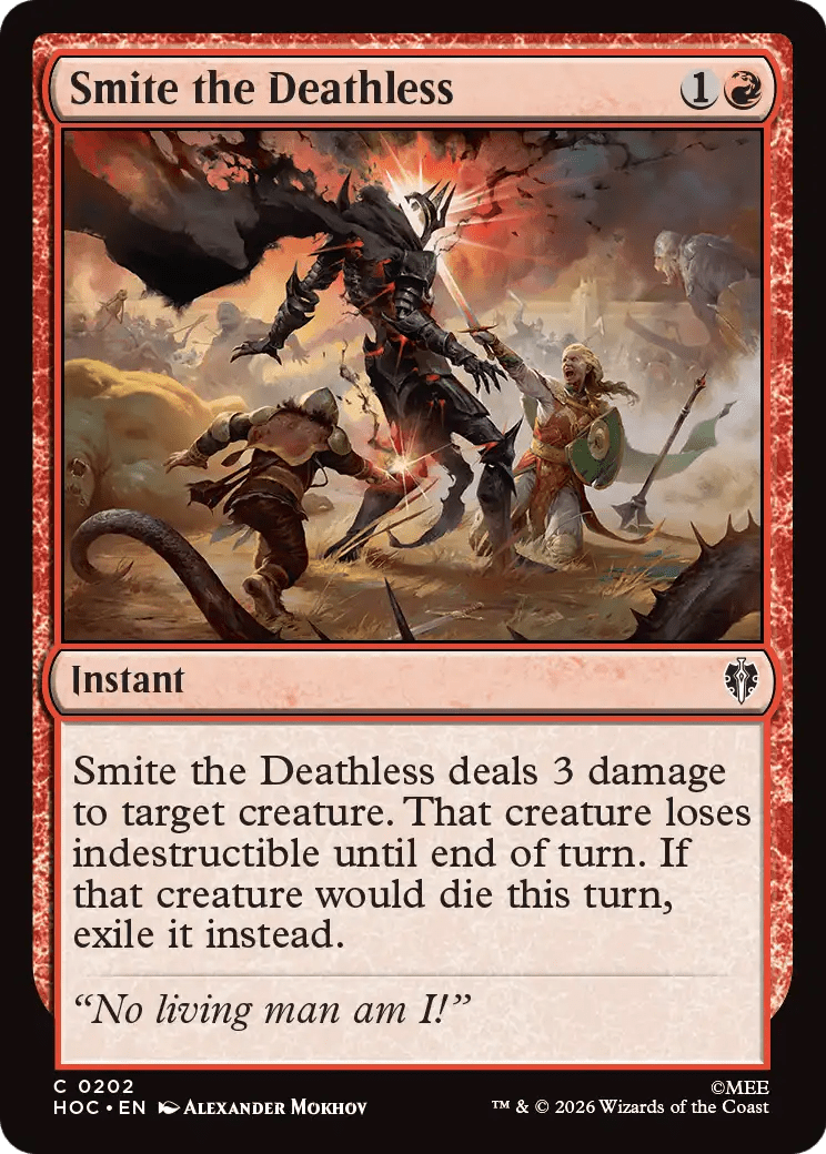 Smite the Deathless [The Hobbit: Eternal-Legal] MTG Single Magic: The Gathering  | Multizone: Comics And Games