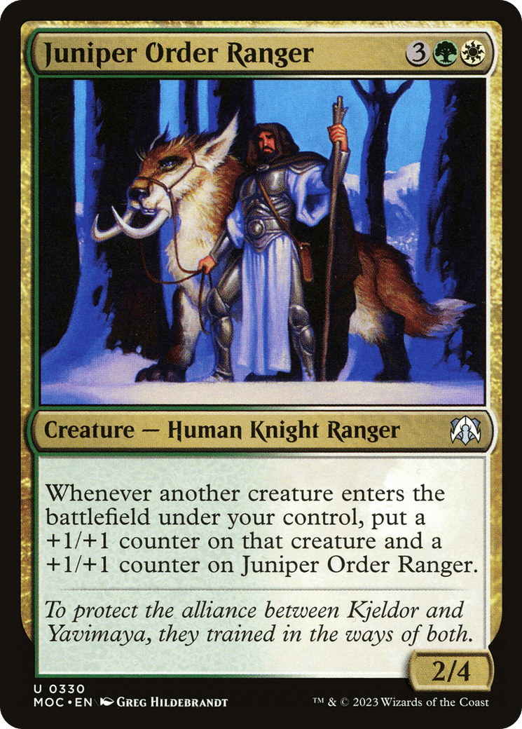 Juniper Order Ranger [March of the Machine Commander] MTG Single Magic: The Gathering  | Multizone: Comics And Games