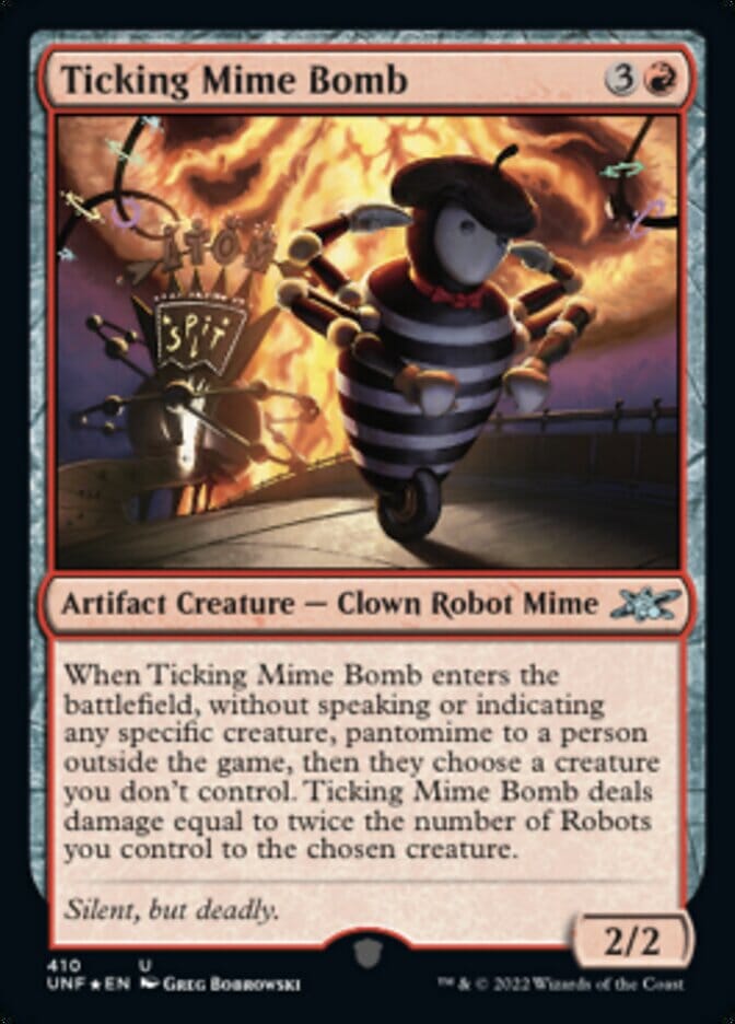 Ticking Mime Bomb (Galaxy Foil) [Unfinity] MTG Single Magic: The Gathering  | Multizone: Comics And Games