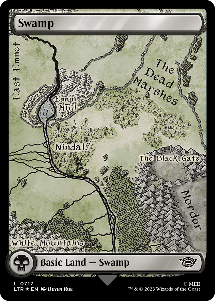 Swamp (0717) (Surge Foil) [The Lord of the Rings: Tales of Middle-Earth] MTG Single Magic: The Gathering  | Multizone: Comics And Games