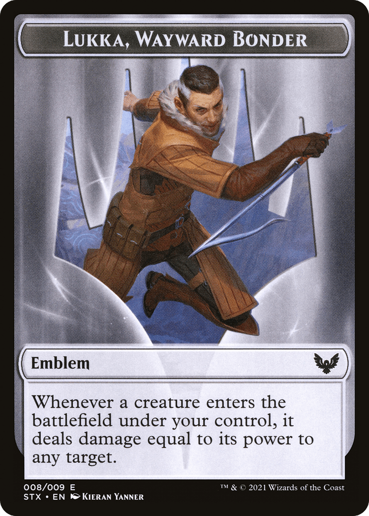 Pest // Lukka, Wayward Bonder Emblem Double-Sided Token [Secret Lair: From Cute to Brute Tokens] MTG Single Magic: The Gathering  | Multizone: Comics And Games