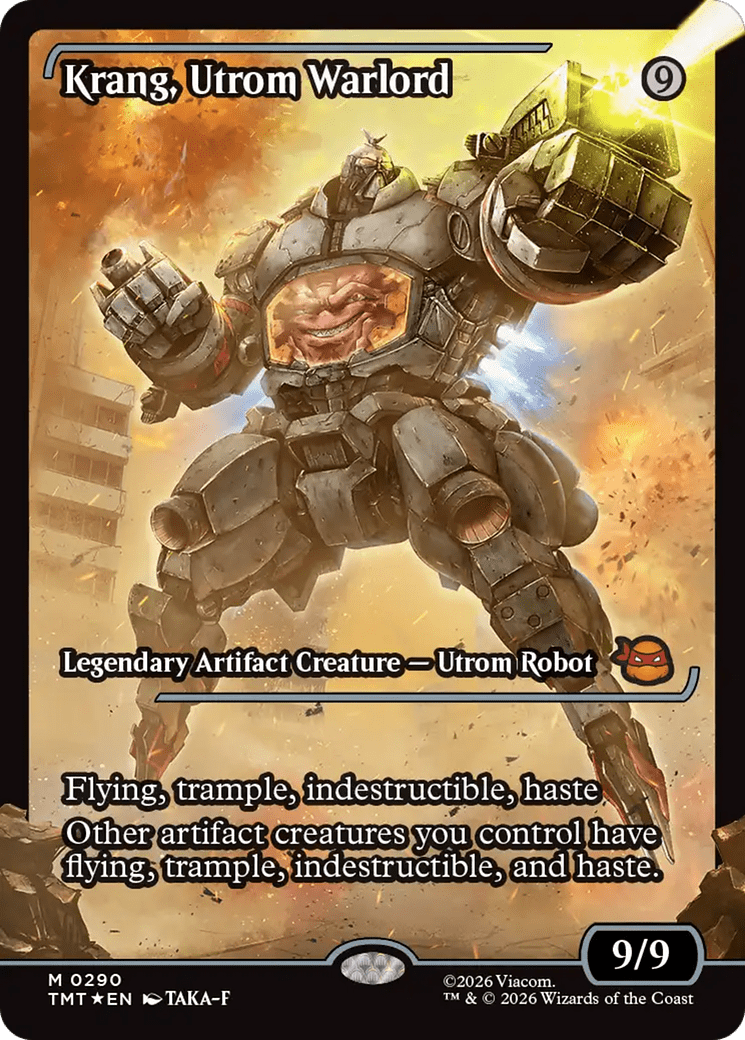 Krang, Utrom Warlord (Showcase) [Teenage Mutant Ninja Turtles] MTG Single Magic: The Gathering  | Multizone: Comics And Games
