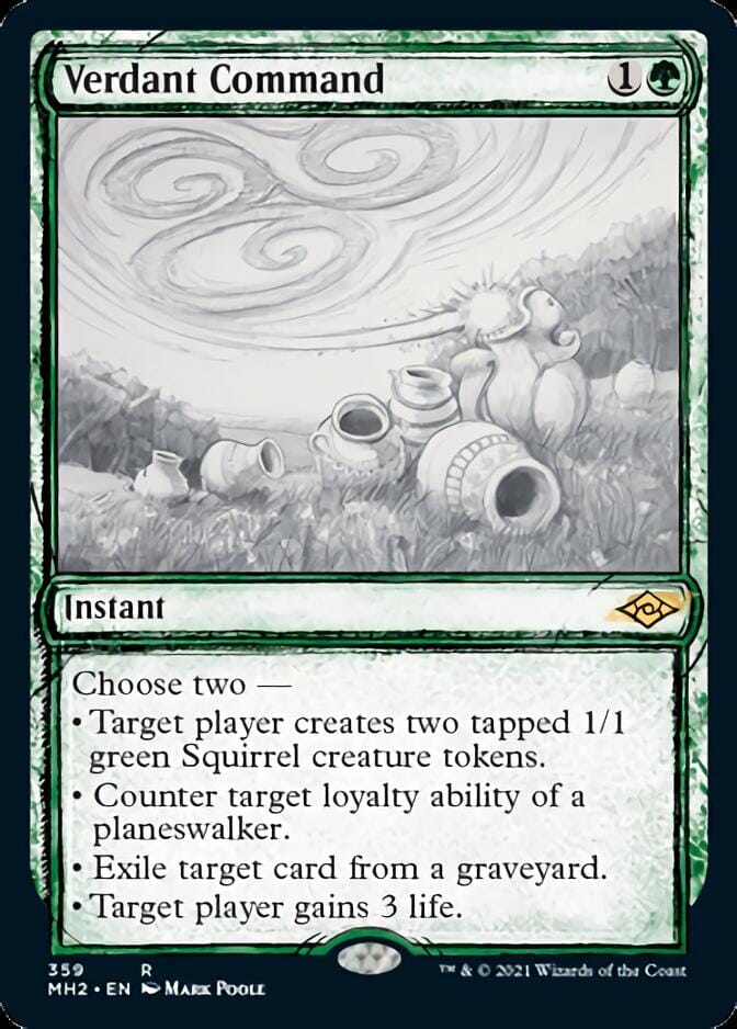 Verdant Command (Sketch) [Modern Horizons 2] MTG Single Magic: The Gathering  | Multizone: Comics And Games