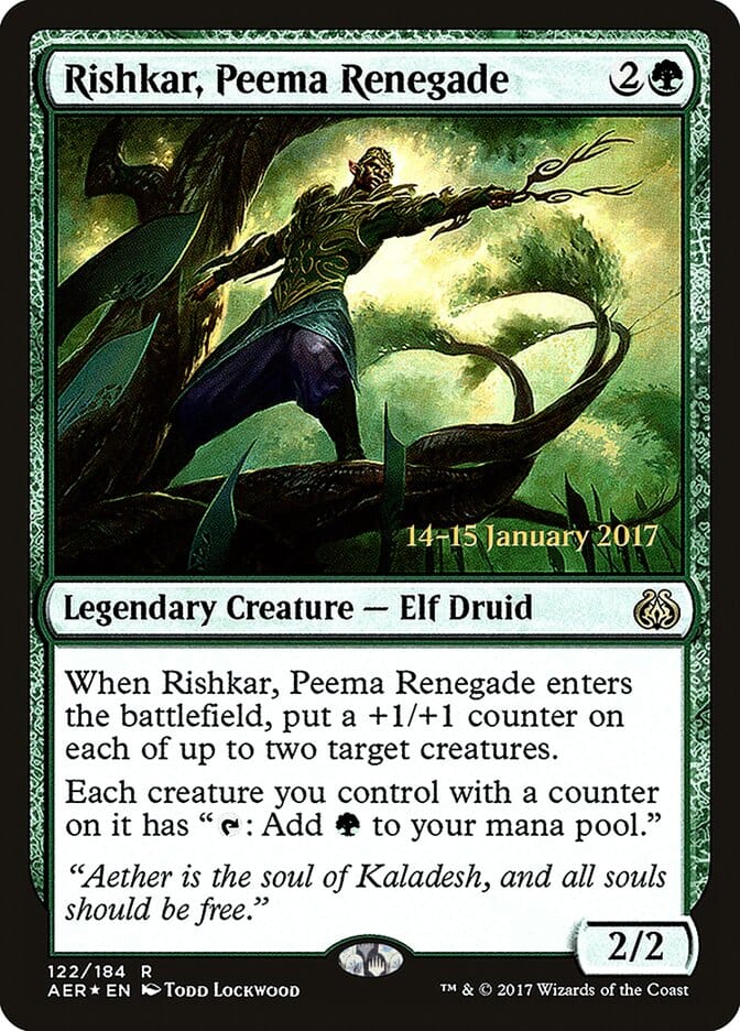 Rishkar, Peema Renegade [Aether Revolt Prerelease Promos] MTG Single Magic: The Gathering  | Multizone: Comics And Games