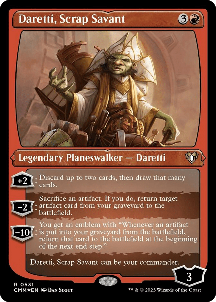 Daretti, Scrap Savant (Foil Etched) [Commander Masters] MTG Single Magic: The Gathering  | Multizone: Comics And Games