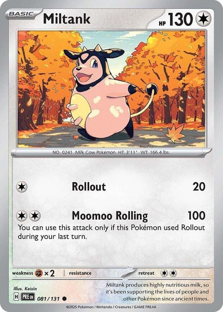 Miltank (081/131) [Scarlet & Violet: Prismatic Evolutions] Pokemon Single Pokémon  | Multizone: Comics And Games