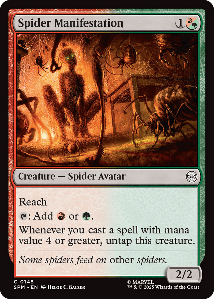 Spider Manifestation [Marvel's Spider-Man] MTG Single Magic: The Gathering  | Multizone: Comics And Games