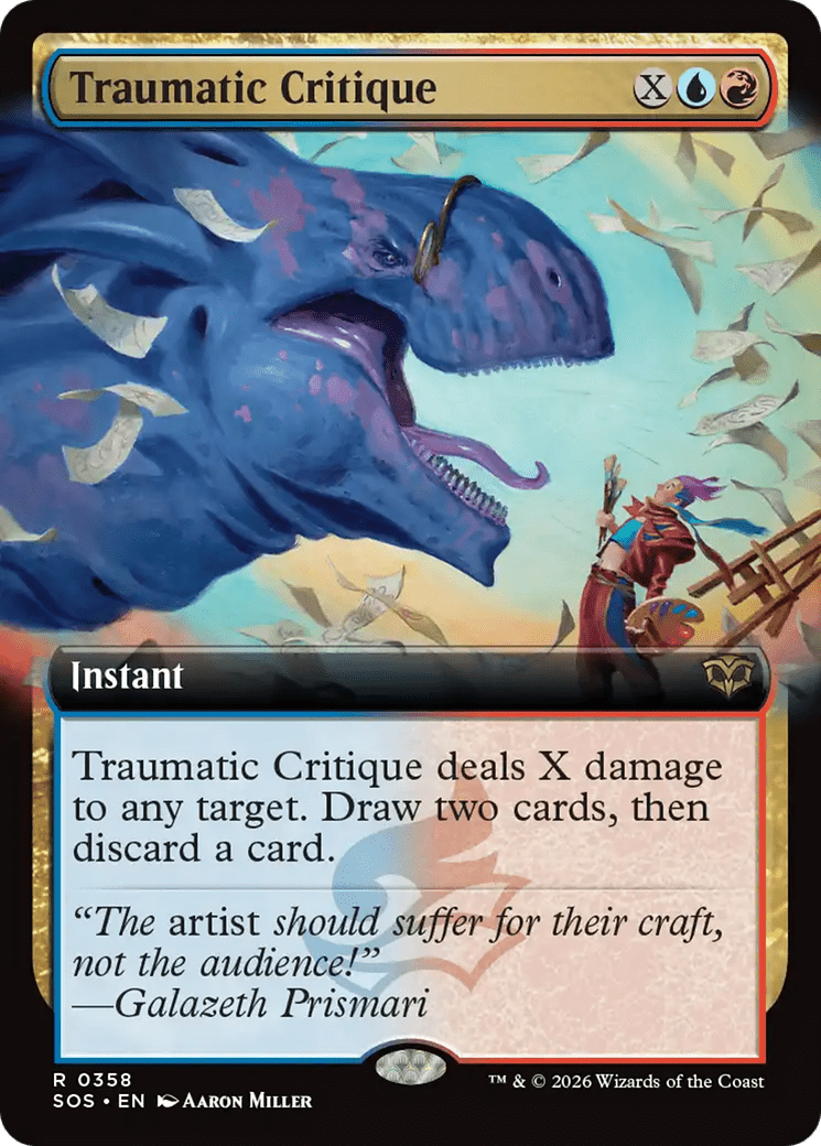 Traumatic Critique (Extended Art) [Secrets of Strixhaven] MTG Single Magic: The Gathering  | Multizone: Comics And Games