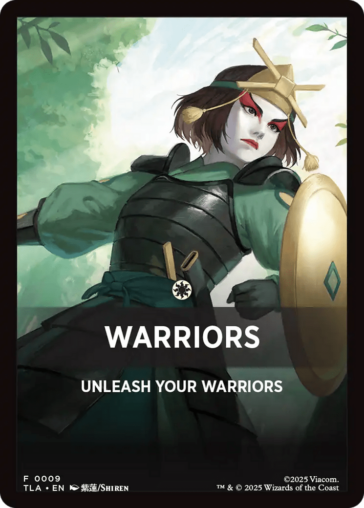 Warriors Theme Card [Avatar: The Last Airbender Tokens] MTG Single Magic: The Gathering  | Multizone: Comics And Games