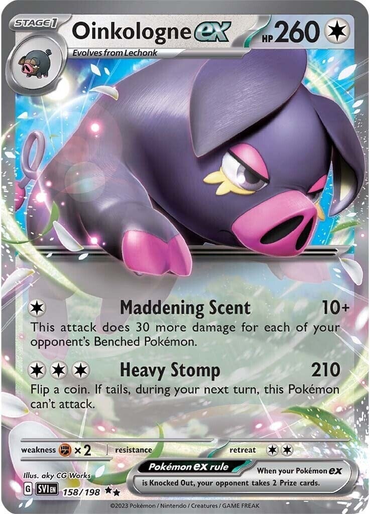 Oinkalogne ex (158/198) (Jumbo Card) [Scarlet & Violet: Base Set] Pokemon Single Pokémon  | Multizone: Comics And Games